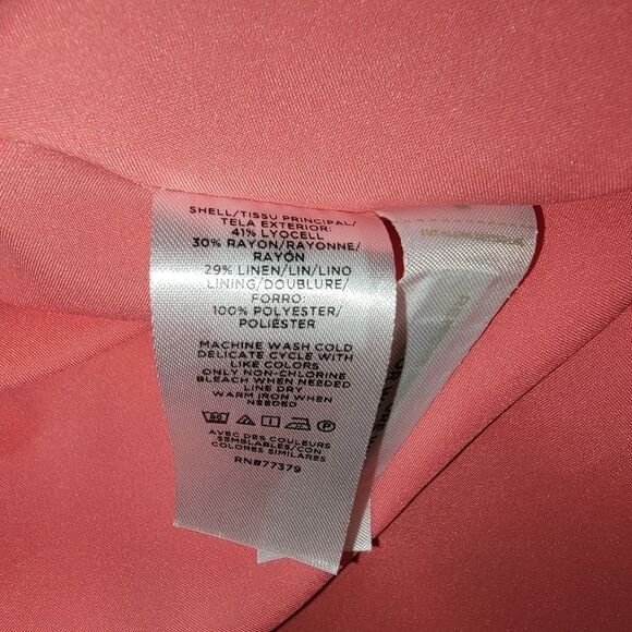 Ann Taylor linen blend square neck dress size 16 - Picture 2 of 6